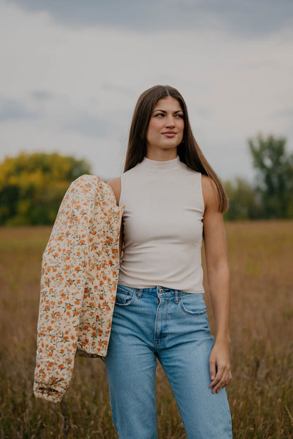 MARIGOLD FIELDS CORDUROY PUFFER