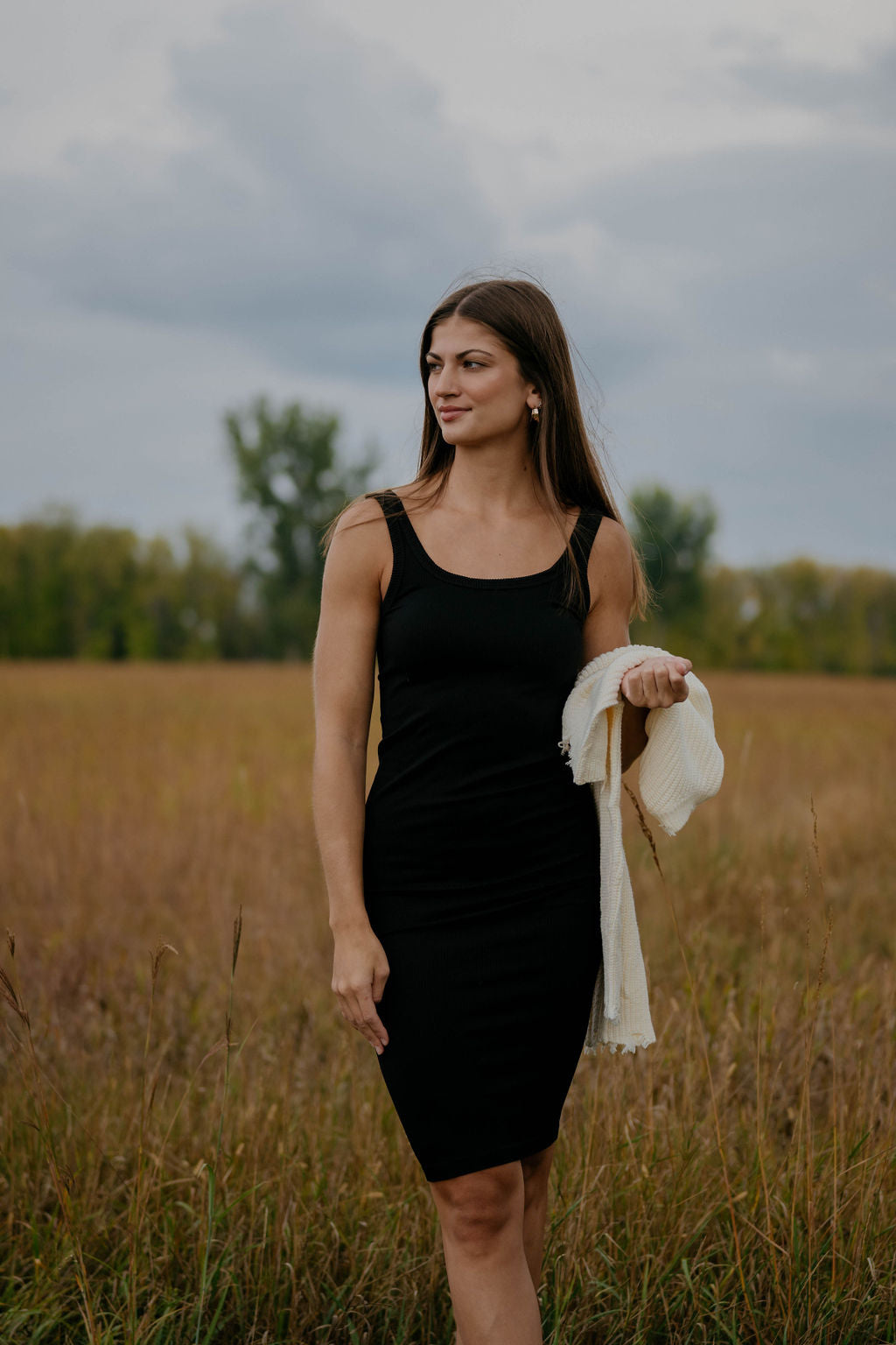 ON THE MOVE BLACK DRESS